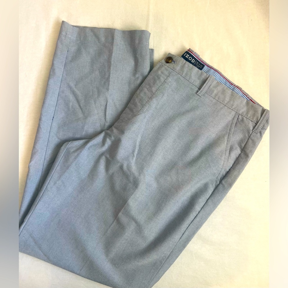 Izod Light Gray Men's Dress Pants